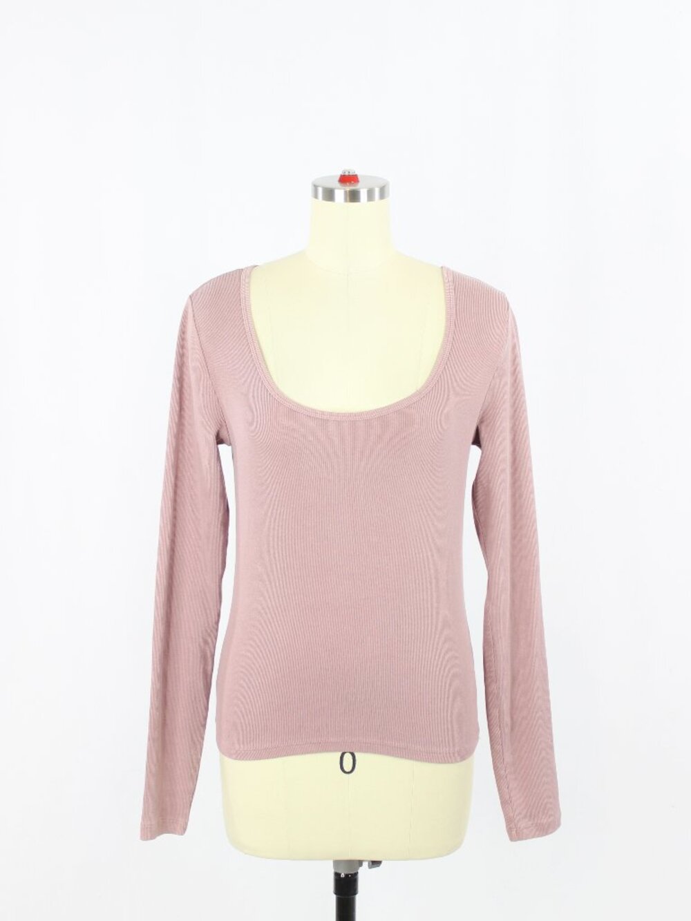 Aritzia TNA Homestretch Smooth Wide Scoop Neck Long Sleeve T-Shirt, Size M